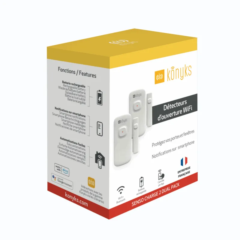 KONYKS SENSO CHARGE 2 Dual Détecteur d’ouverture WiFi