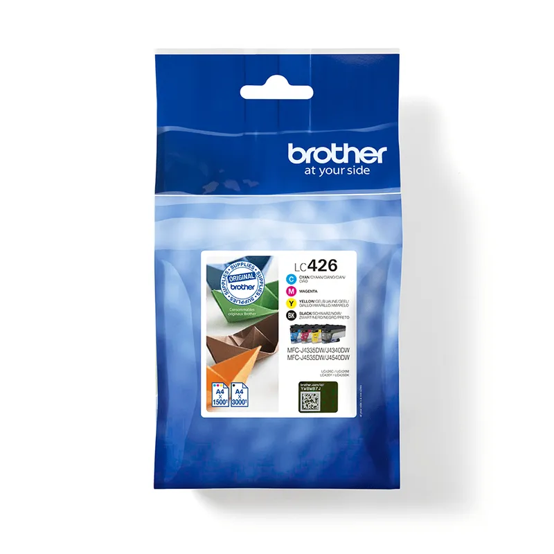 BROTHER LC426VAL - PACK DE 4 CARTOUCHES N/C/M/J CAPACITE STANDARD