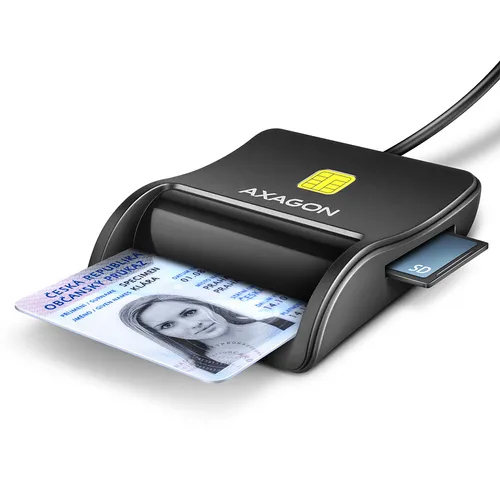 Lecteur de Cartes à puce Axagon CRE-SM3SD USB 2.0 - CRE-SM3SD