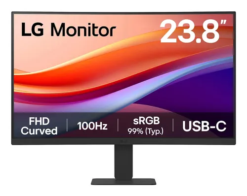 LED 24 incurvé LG 24U421A-B 5ms FHD 100Hz HDMI +USB-C 15W