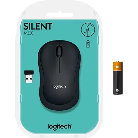 M220 Wireless Mouse SILENT Noir