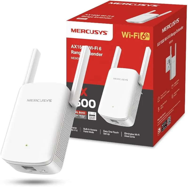 MERCUSYS ME60X Point Accès WiFi Extender AX1500 2,4/5GHz 300/1201Mbps