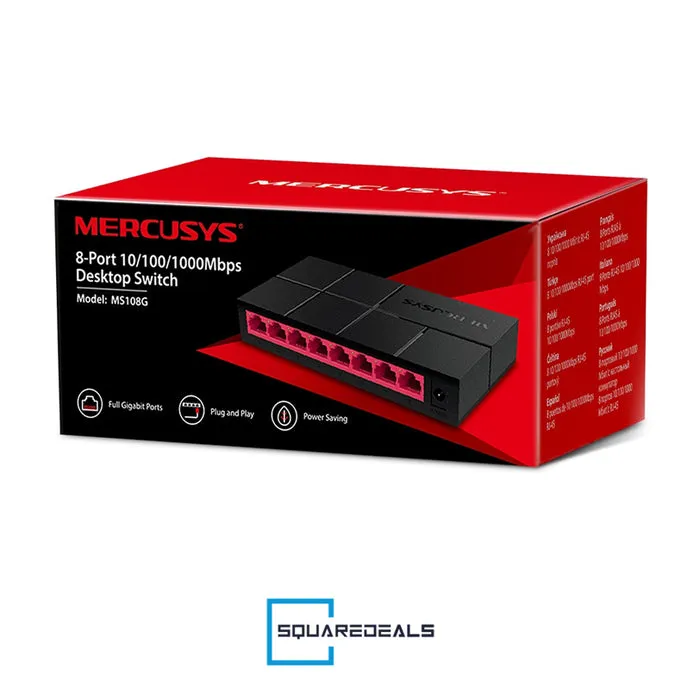 Mercusys MS108G 8-Port 10/100/1000Mbp