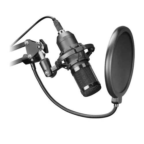Microphone Mars Gaming MMicPro avec bras de montage (Noir) - MMICPRO