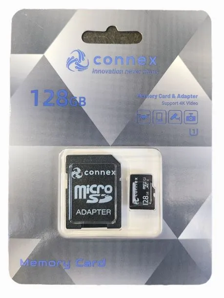 MicroSD 128Go CONNEX Zenstor UHS-I U3 c10 W20 (TCP 3.40€ incl.)