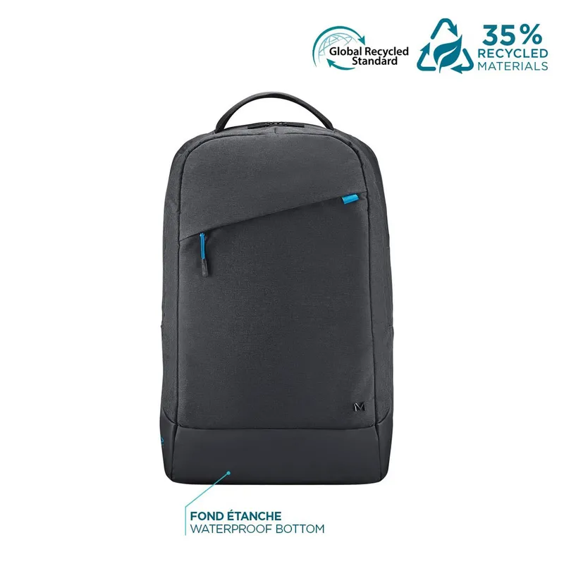 MOBILIS Trendy Backpack 14-17'' Black - 25L - Main Fabric