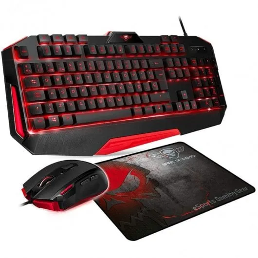 Pack 3en1 Spirit OF Gamer 1clavier+1souris+1tapis de souris