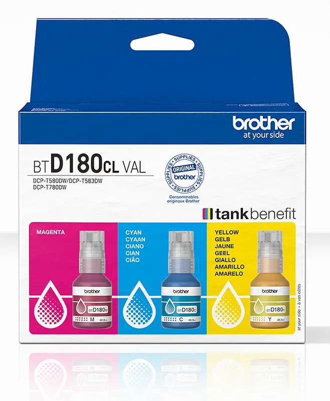 BROTHER PACK d'encre BTD180CLVAL
