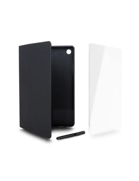 Pack pour tab Samsung A11+ (Housse+protection verre trempé+stylet)