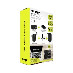 PORT MOBILITY PACK Souris/Oreillettes/Hub 4xUSB3.0/Adapt. 501836