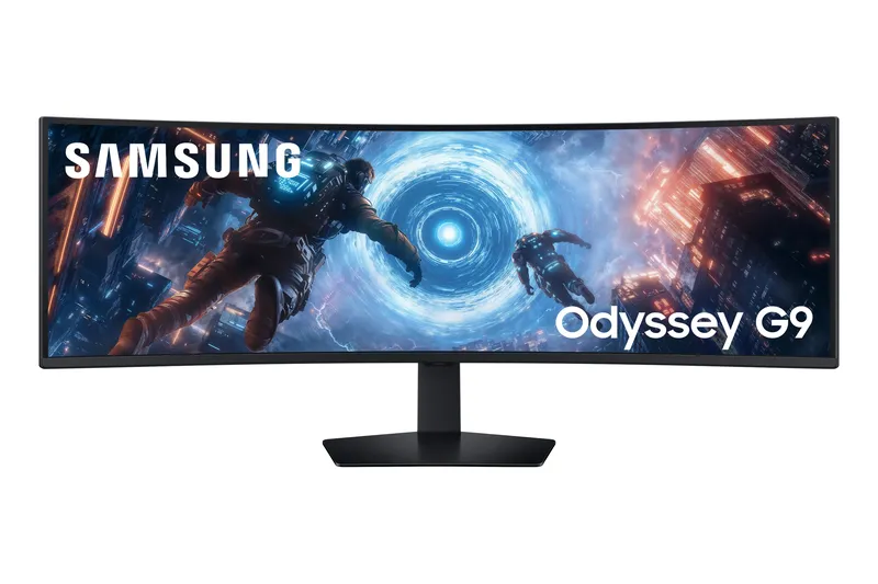 SAMSUNG Odyssey G91F 49’’ 144Hz, 1ms,VA Incurvée 1000R, 5120 x 1440 AMD FreeSync Premium Pro, Auto Source Switch +, Pied Ajustable, Displ