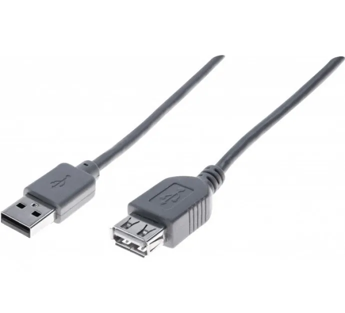 HYPERTEC Rallonge USB2.0 Type-A/A Grise 1m 532412