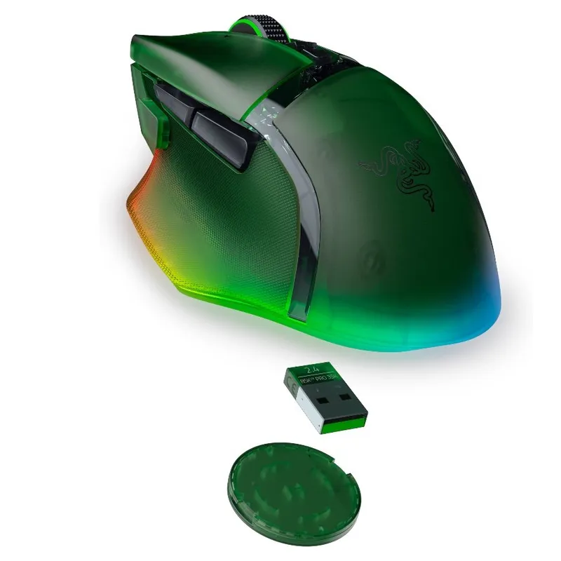 RAZER Basilisk V3 Pro 35K Phantom Green Ed. Souris Esports ss/fil