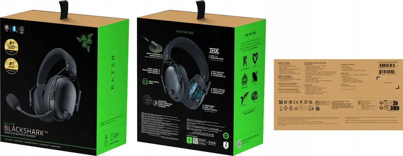 RAZER BlackShark V3 Noir Casque E-sports ss fil