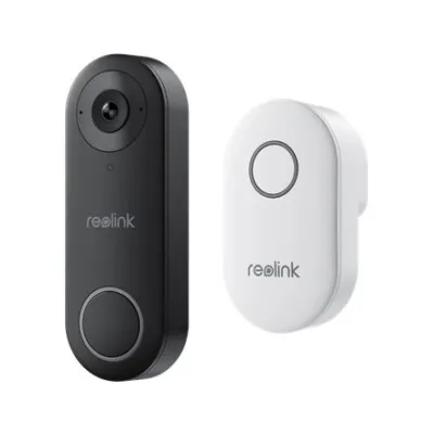 REOLINK D340W Caméra Sonnette 2K EXT. WiFi IP65 Noir