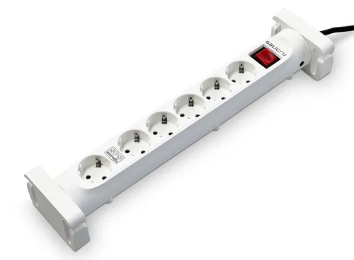 SALICRU SAFE 6S MULTIPRISE PARAFOUDRE 6 PRISES 10A 230J Blanc