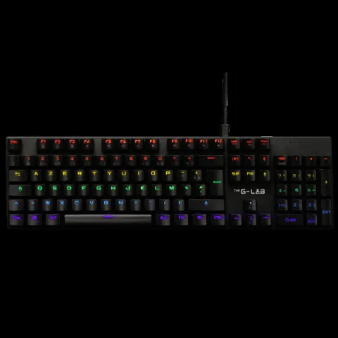 THE G-LAB KEYZ-CARBON-EX CLAVIER Mécanique RGB +Repose poignet