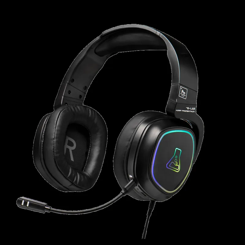 THE G-LAB KORP COBALT 7.1 EX Casque GAMING Surround 7.1 RGB PC/PS4