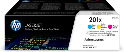 HP TONER 201X -Tri-PackToner 1xCyan +1xJaune +1xMagenta - (Lay 8)