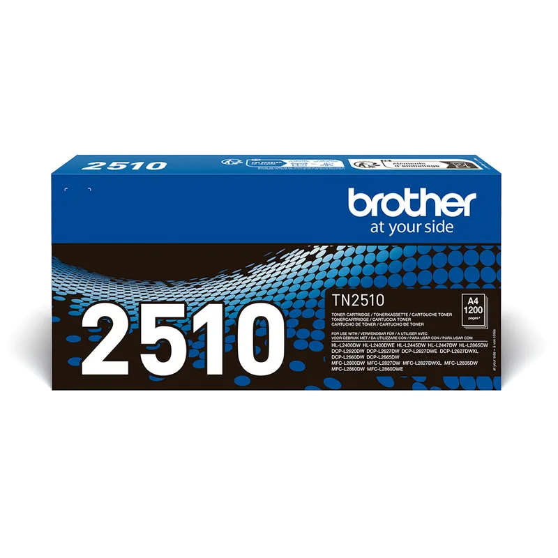 Toner Noir - 1200 pages- Brother DCP-L2620/L2627/L2660/HL-L2400/L2445 /L2447-MFC-L2800/L2827-L2860