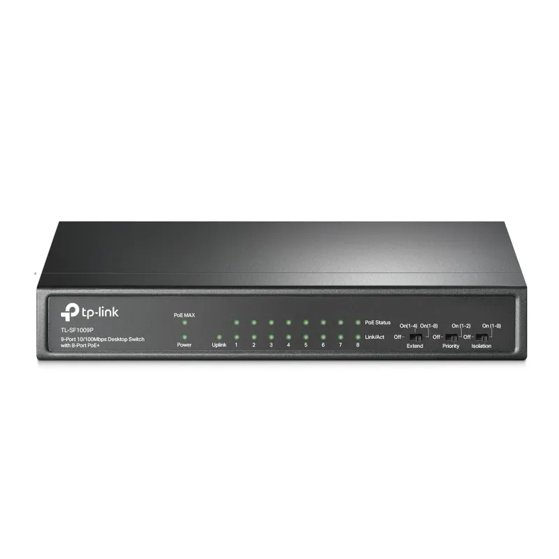 Tp-link TL-SF1009P — Switch 9 ports LAN 10/100 dont 8x PoE