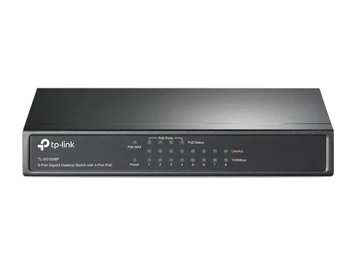 TP-LINK TL-SG1008P SWITCH 8 ports GbLAN dont 4xPoE (64W)