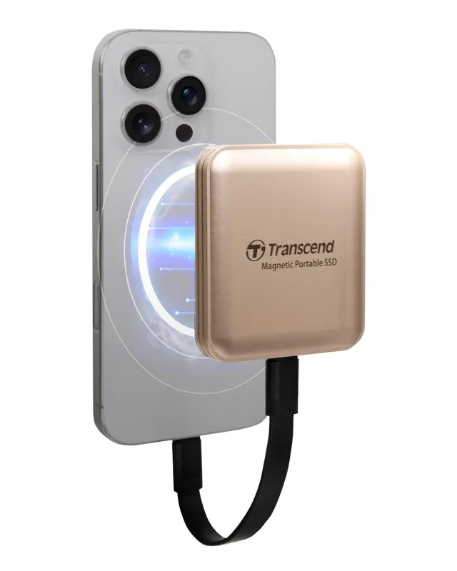 TRANSCEND ESD420 2To SSD Externe USB-C MagSafe (TCP 6€ incl.) Gold
