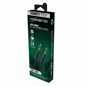 VOLKANO CAB348-BK - CABLE AUDIO JACK M/M 3.5mm 2M Noir