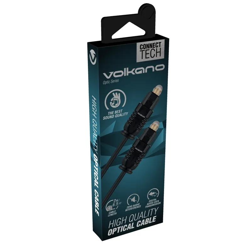 VOLKANO VK-20148-BK Cable OPTIQUE Toslink 2.0m BLACK