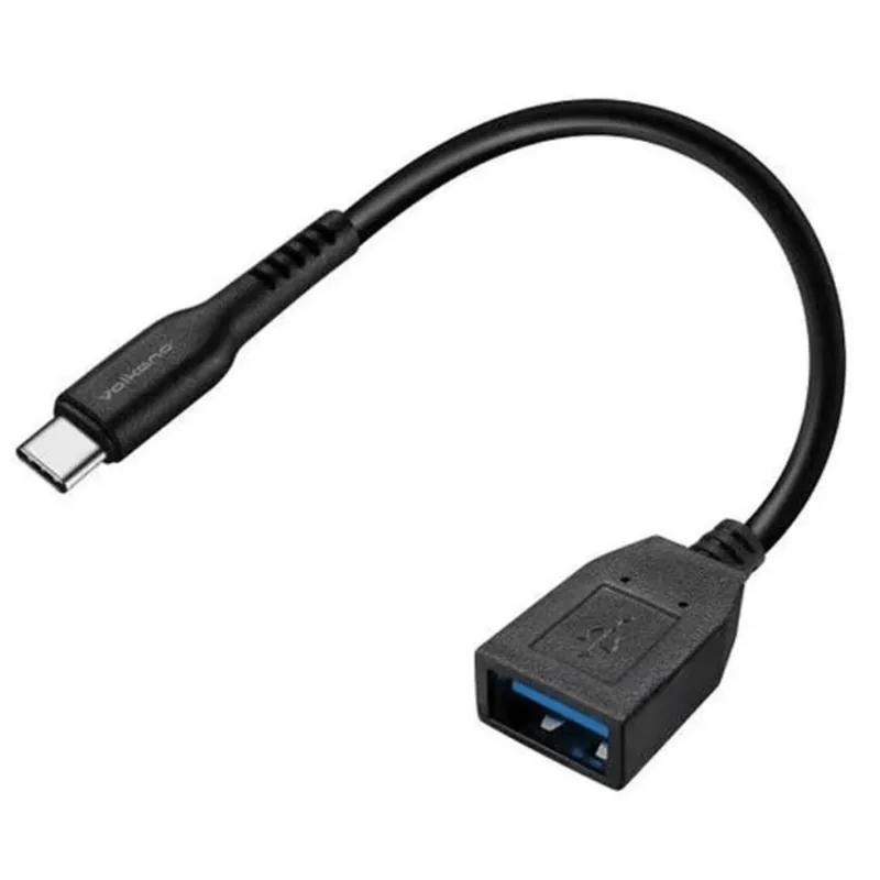 VOLKANO VK-20169-BK ADAPTATEUR OTG USB-C (M) vers USB-A (F) 10cm