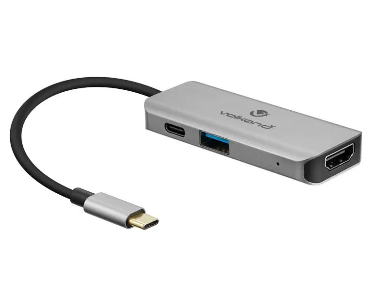 VOLKANO VK-20209-BK CORE Dock USB-C vers HDMI/USB3.0/USB-C