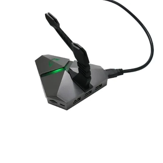 WE - GAMIUM Hub USB3.0 3 ports / Lecteur SDHC / Support Noir/Rouge