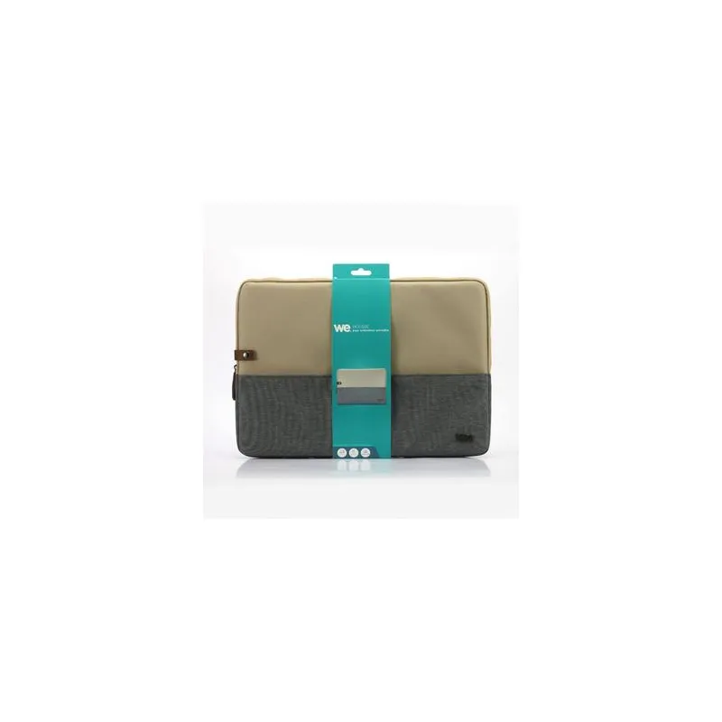 WE - HOUSSE sleeve Portable 17,3'' antichoc/antivol Beige/Gris